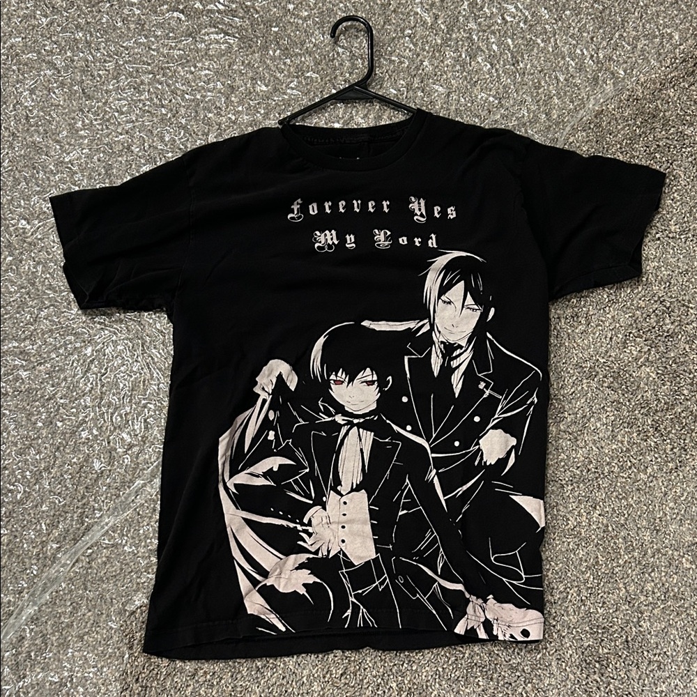 Black Butler Graphic T-Shirt “forever, my Lord”